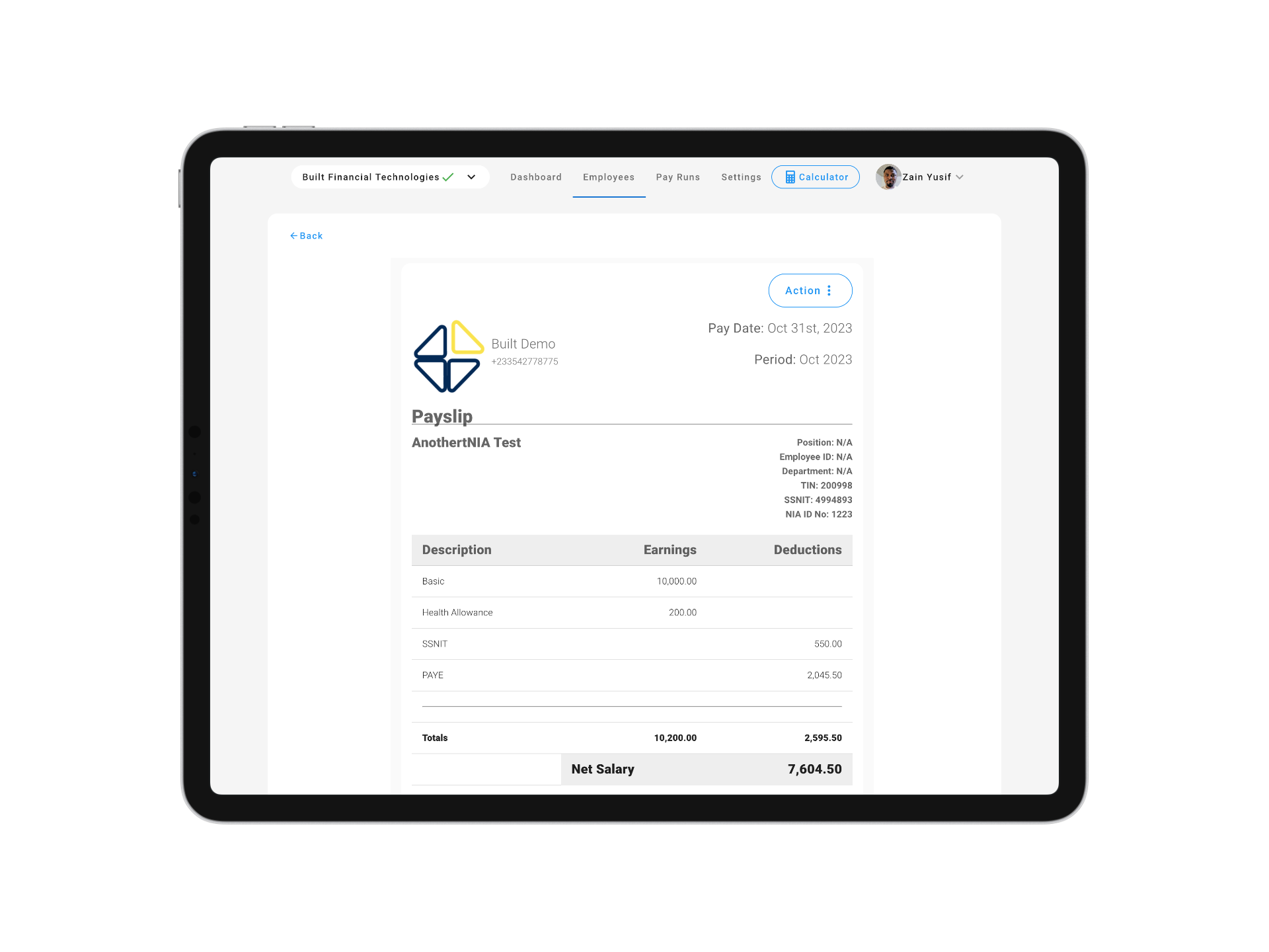 Easy Access to Payslips