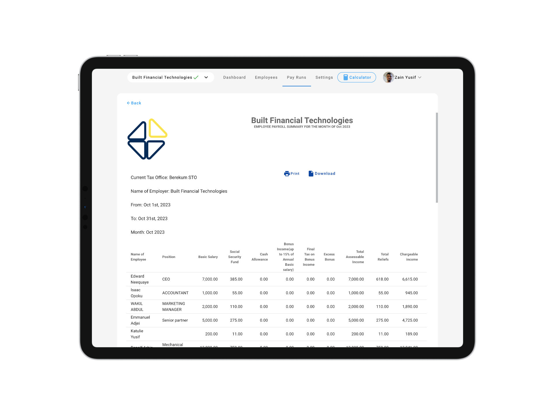 Comprehensive Reports